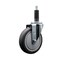Service Caster 5'' Thermoplastic Rubber Wheel Swivel 1'' Expanding Stem Caster SCC-EX20S514-TPRB-1 - alternate 1